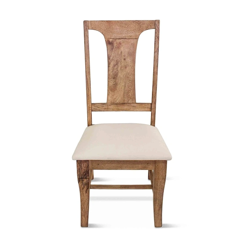 Pengrove Mango Wood Upholstered Dining Chairs, Set of 2 - N/A