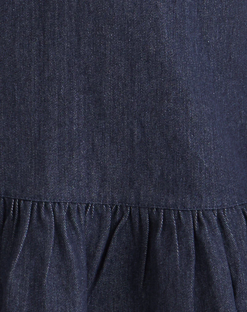 Pamina Mini Dress in Denim Indigo
