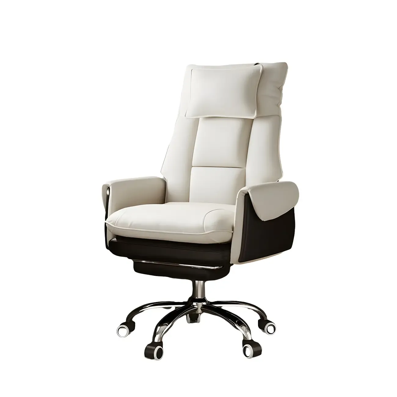 Modern High Back Ergonomic Leather Swivel Executive Office Chair