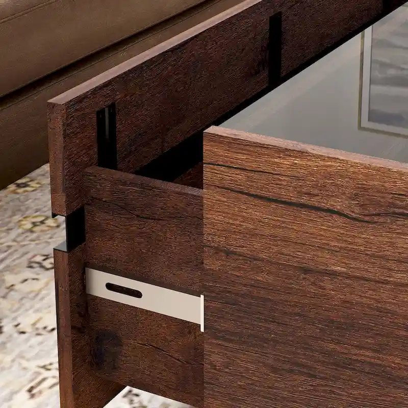 WAMPAT Modern TV Stand and Coffee Table Set of 2