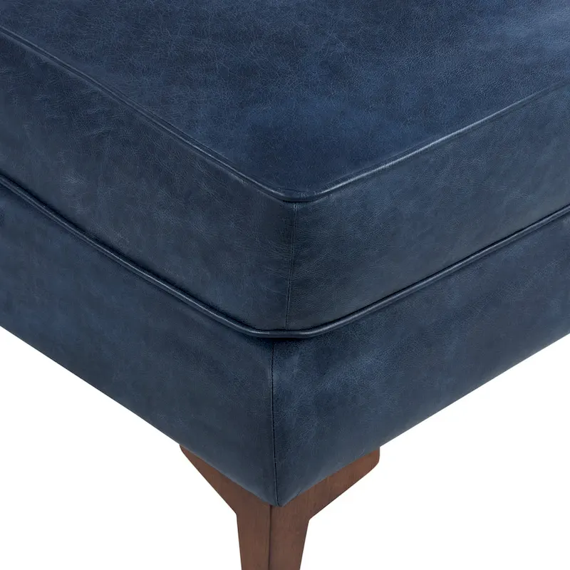 Poly & Bark Essex Ottoman - Full Grain Genuine Italian Leather
