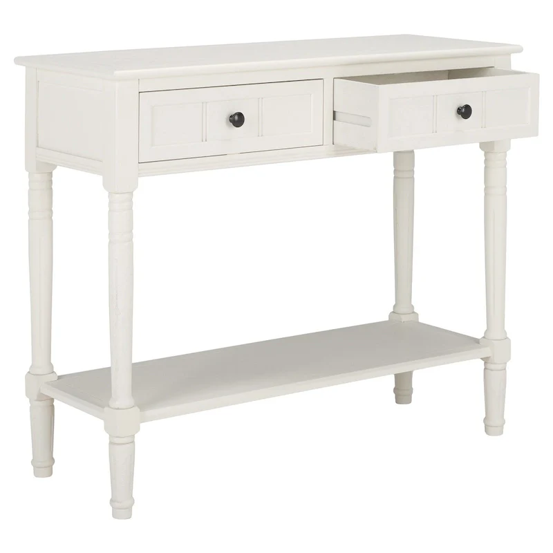 Grey 2-Drawer Console Table - 35.8 x 13.8 x 29.5 - 36Wx14Dx30H