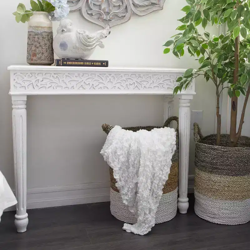 Farmhouse Mango Wood Console Table - Olivia & May