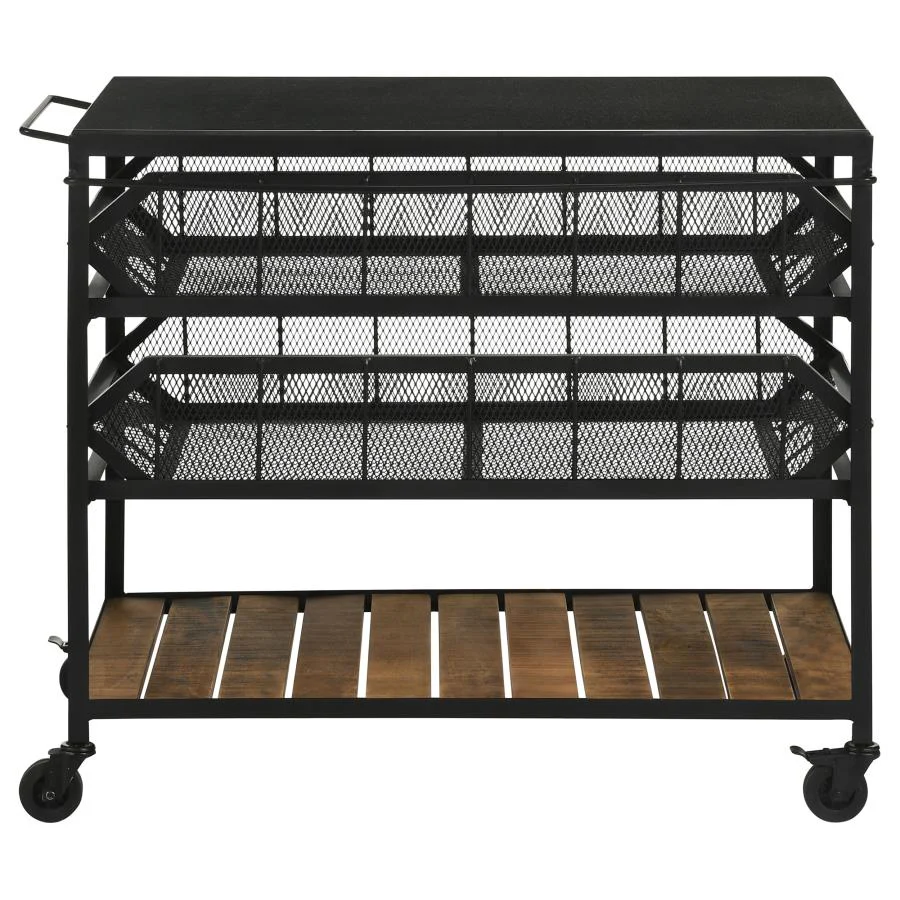 Industrial Metal Kitchen Cart