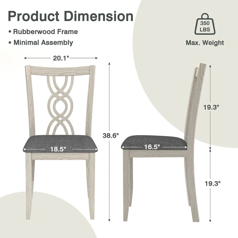 Solid Wood Dining Chair – Kitchen Side Chair