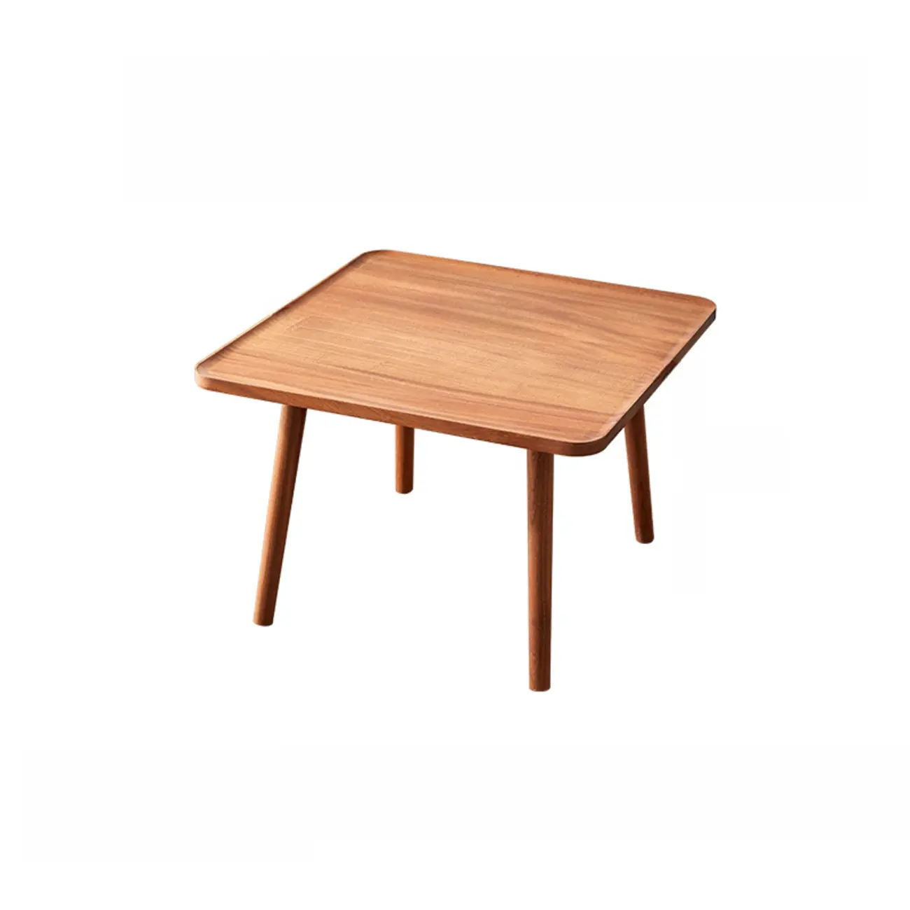 Modern Wooden Flower-Shaped Side Table for Living Room