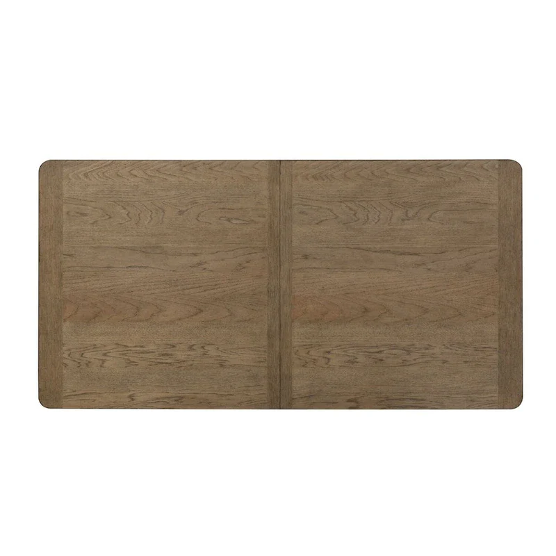 Farmhouse Reimagined Antique White with Chestnut Trestle Table