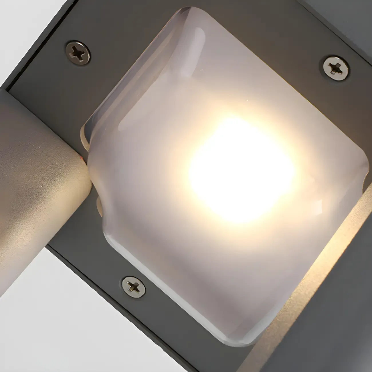 Black Metal Warm Light Lawn Post Cap Light