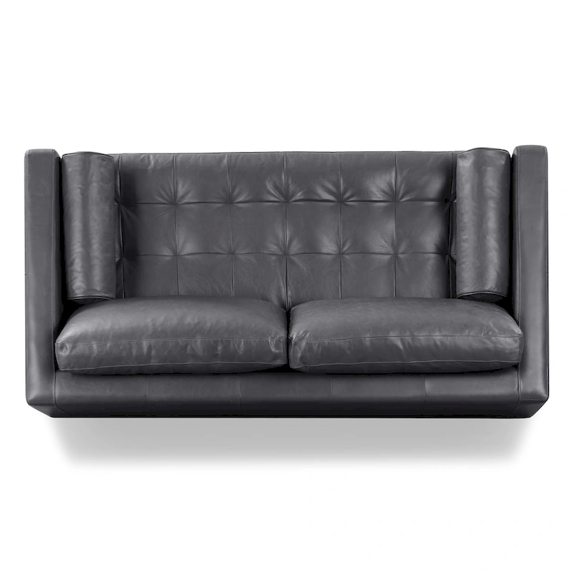 Poly & Bark Napa 72 Apartment Sofa - Full Grain Genuine Italian Leather