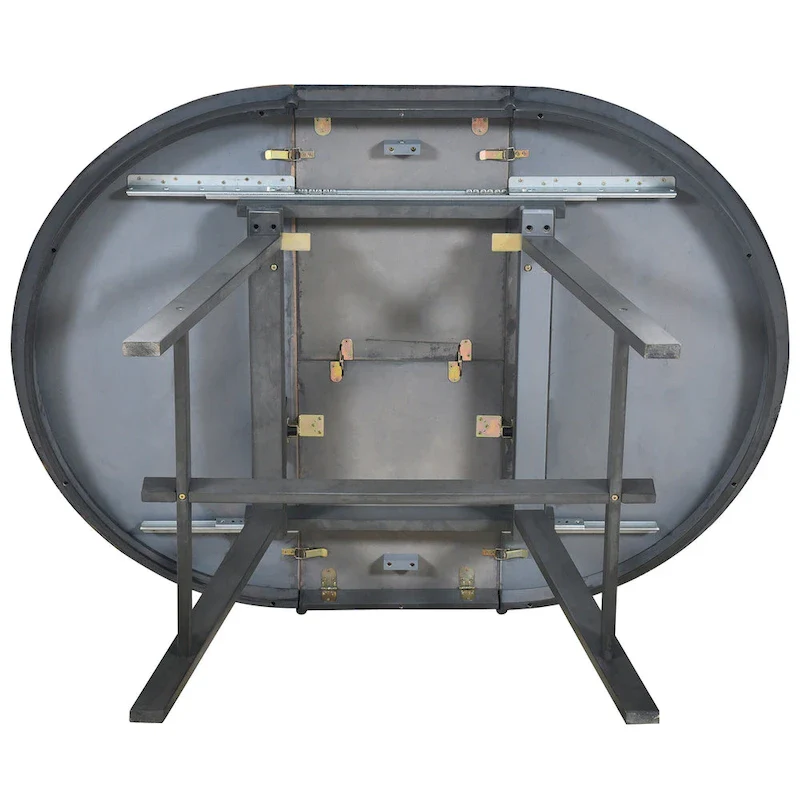 5-Piece Wooden Dining Table Set with Round Extendable Table & 4 Chairs