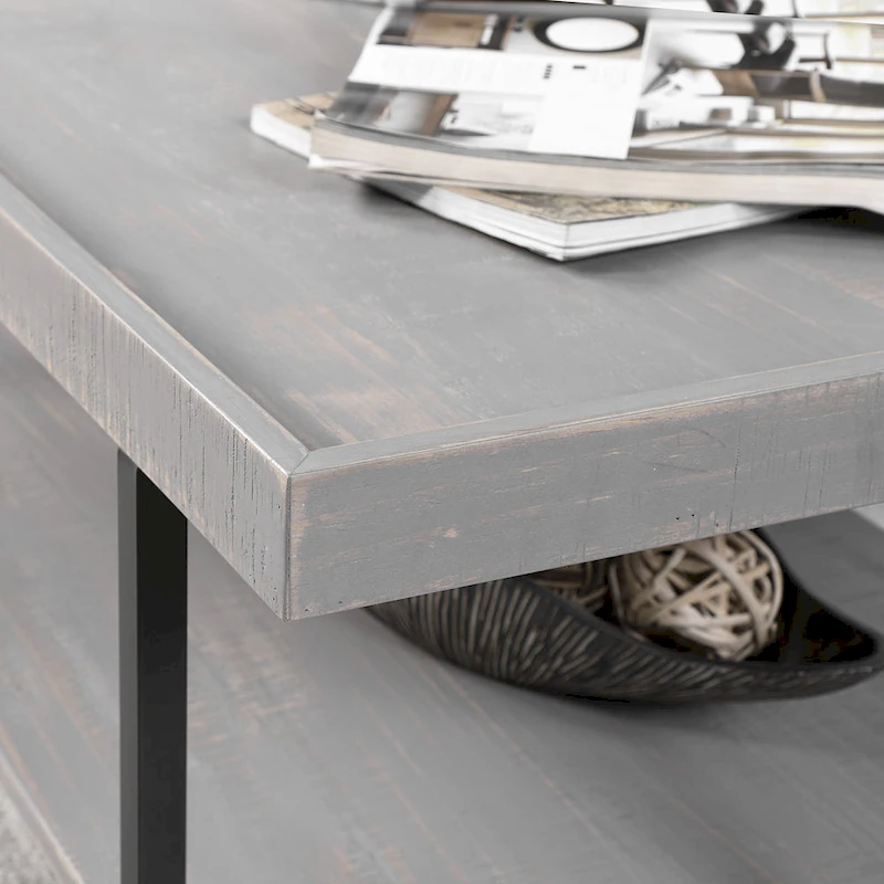 Damara Transitional 47-inch Metal 1-Shelf Coffee Table by Furniture of America