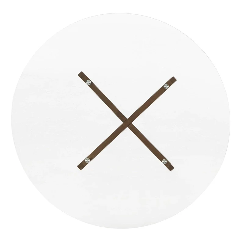 Sheeba Round Mid-Century Modern Walnut Base Dining Table by iNSPIRE Q Modern