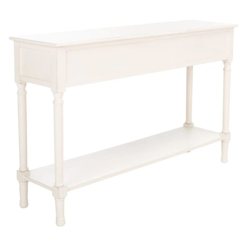 SAFAVIEH Jeanie 3-Drawer Bottom Shelf Console Table - 47.3 W x 13 L x 29.5 H - 47Wx13Dx30H