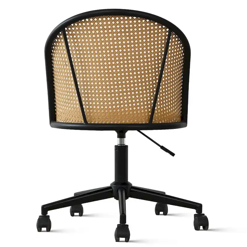 Boucle Rattan Task Chair
