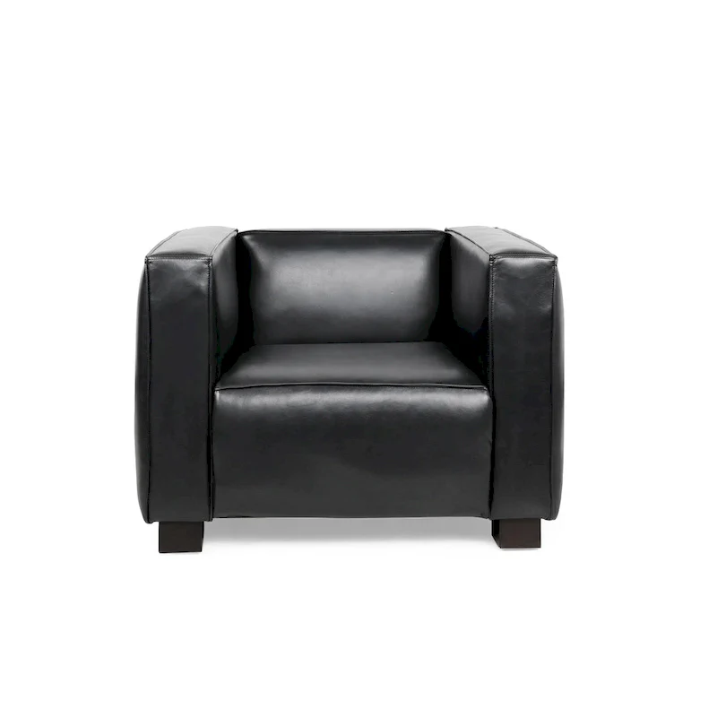 Goyette Faux Leather Club Chair