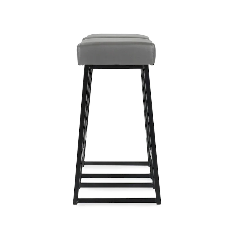 26 Counter Stool Smokey Grey (Set of 2) - Seat Height 26
