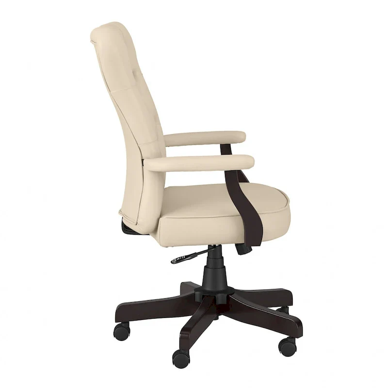 High Back Tufted Office Chair with Arms by