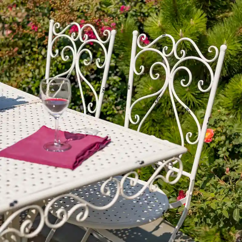 Five-Piece Metal Dining Set Solebury - 51.18 L x 33.07 W x 29.92 H