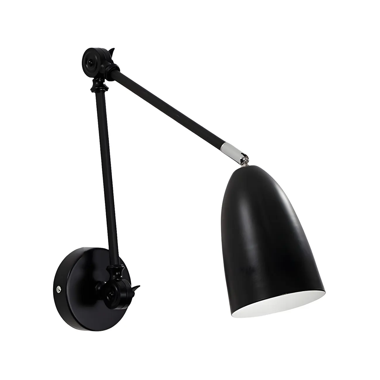 Modern Simple Metal Adjustable Swing Arm Wall Light
