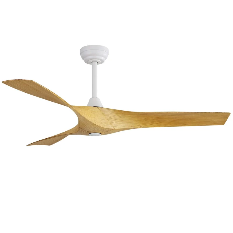 52 inch Modern Ceiling Fan without Lights, 3 Blades,Remote Control,Reversible Airflow - 52 inch