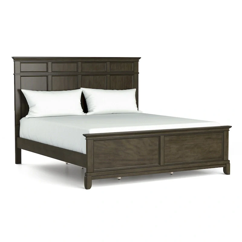 Furniture of America Evva Traditional Grey 3-Piece Panel Bedroom Set