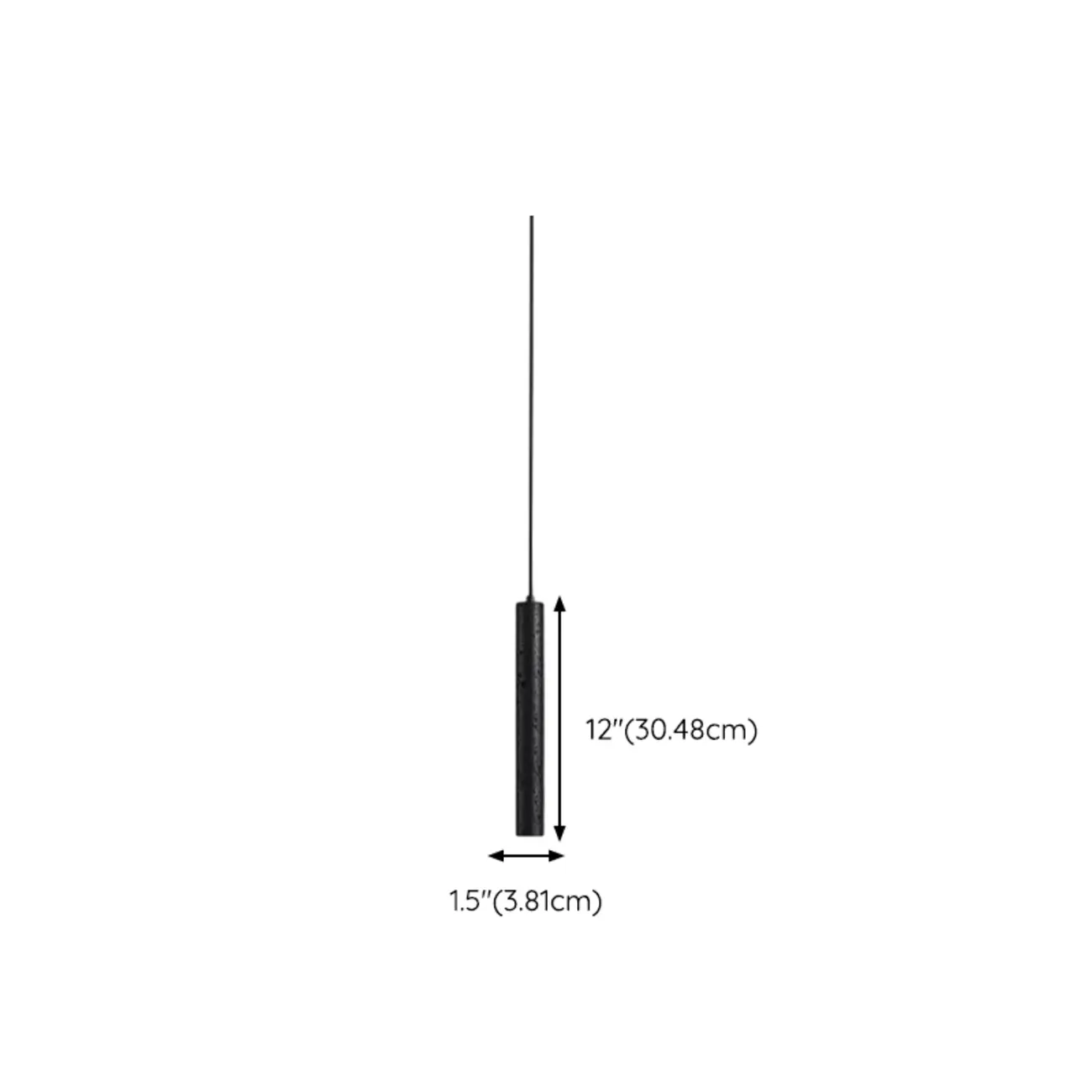 Art Deco Black Stone Geometric Bedroom LED Pendant Light