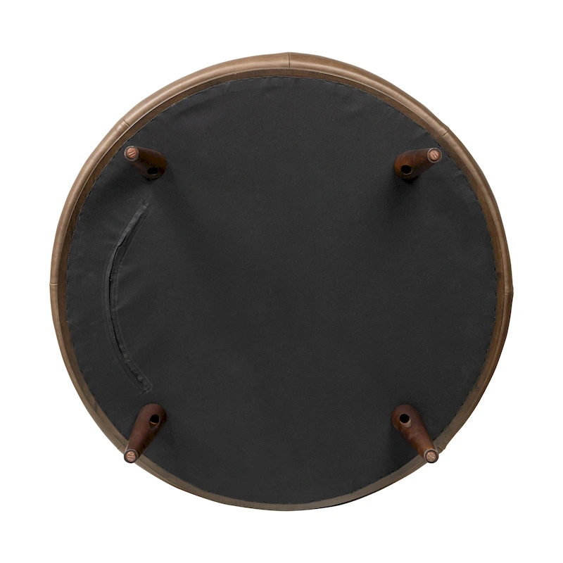 Poly & Bark Gio Ottoman - Full Grain Genuine Italian Leather