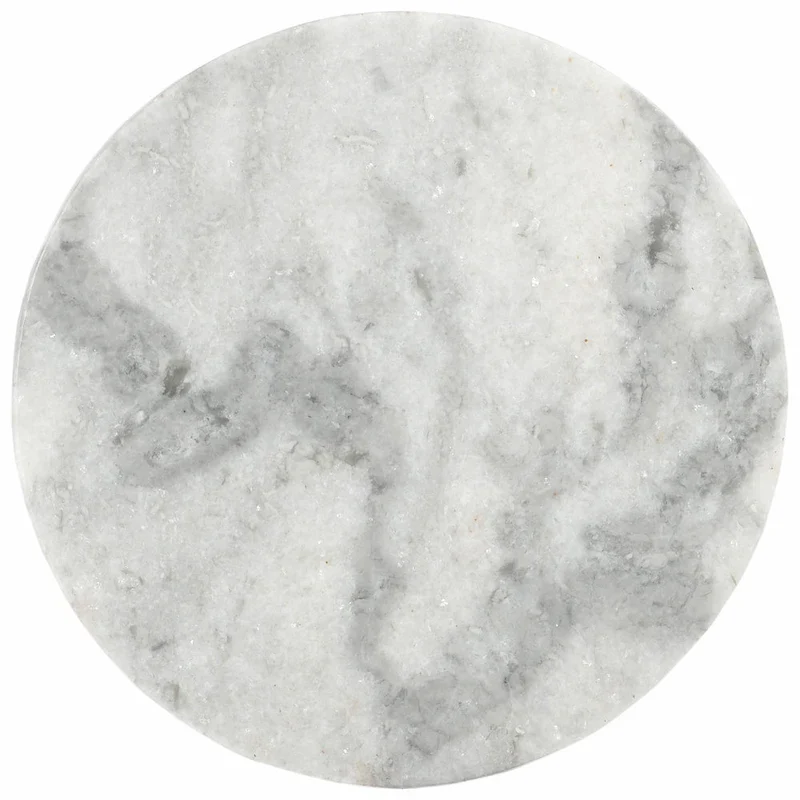 SAFAVIEH Couture Devlin Marble Drink Table - 12Wx12Dx20H