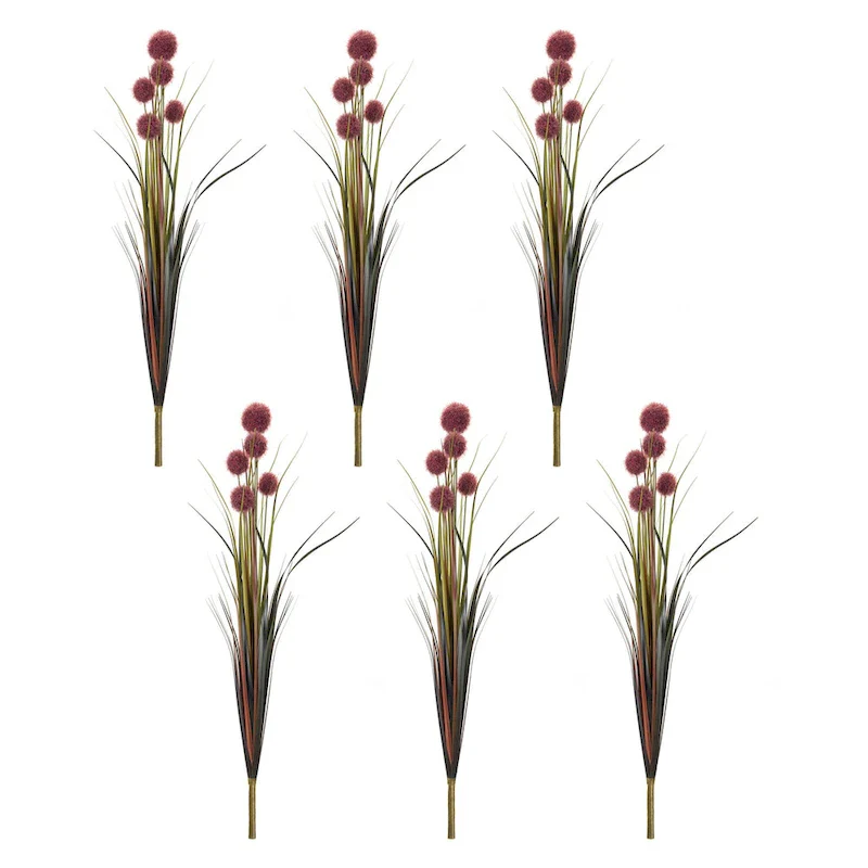 Burgandy Allium Grass Stem (Set of 6)