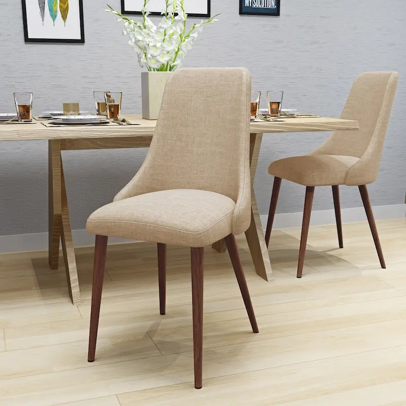 Sabina Mid Century Fabric Dining Chair (Set of 2) by Christopher Knight Home