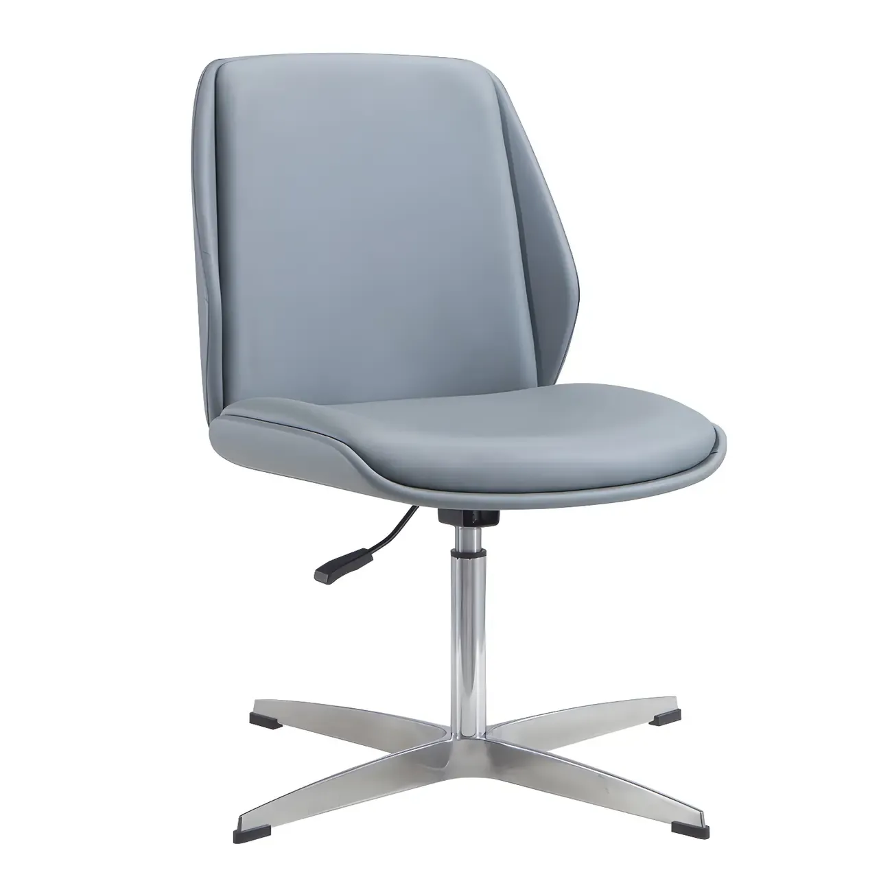 Modern Leather Upholstered Swivel Office Chair