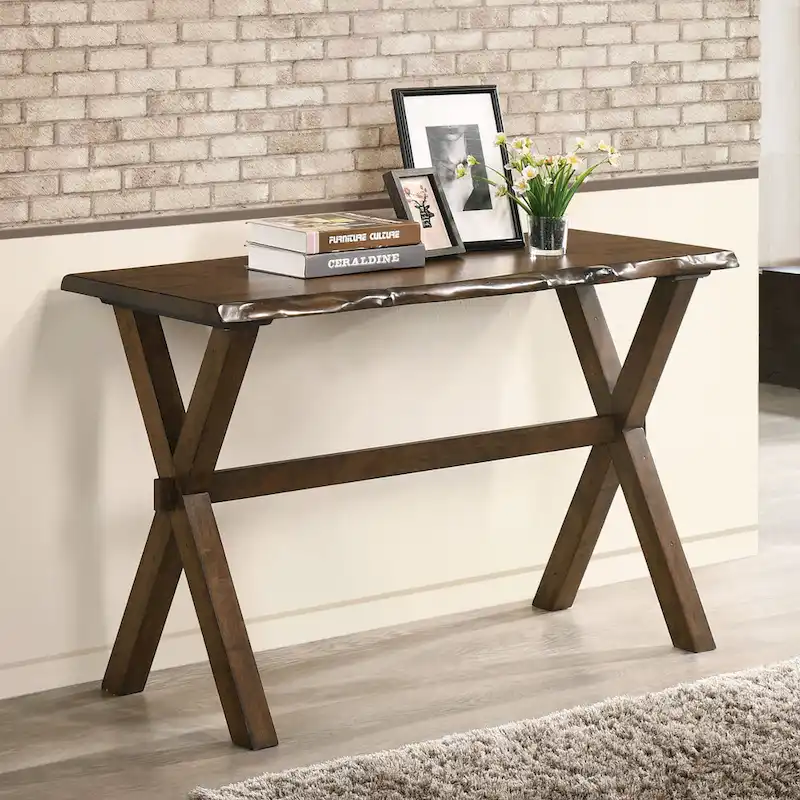 Mav Transitional Walnut 47-inch Solid Wood Sofa Table by Furniture of America