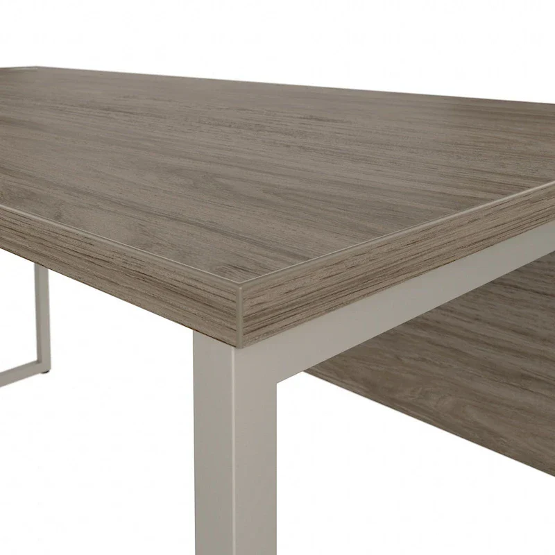 60W x 30D L-Shaped Table Desk with Metal Legs