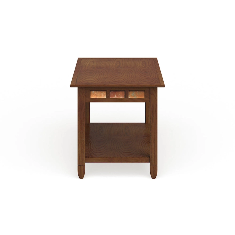 Leick Home Rustic Slate One Shelf Coffee Table