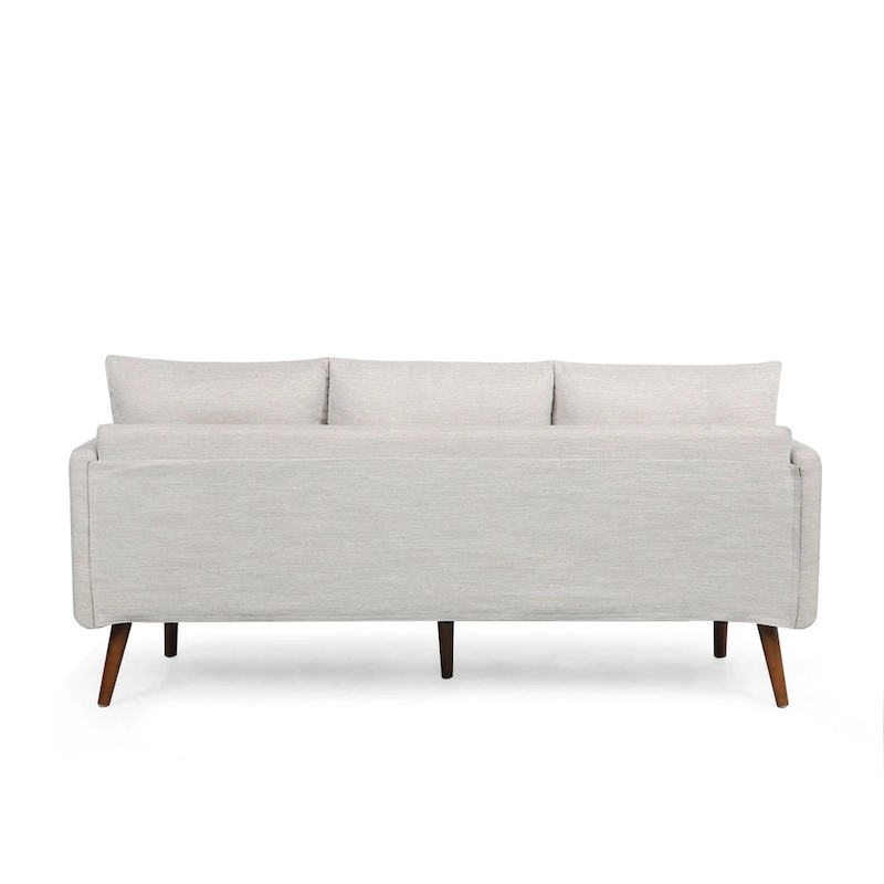 Modern 76.5 3-Seater Sofa with Birchwood Legs and Pillows