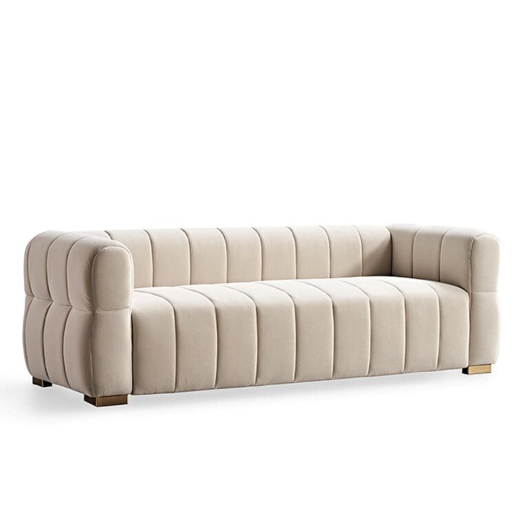 Carlan 89 Velvet Tuxedo Arm Sofa