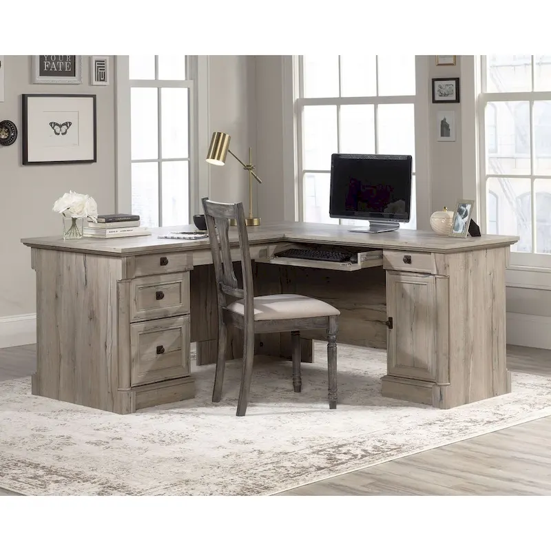 Sauder Palladia L-Shaped Office Desk