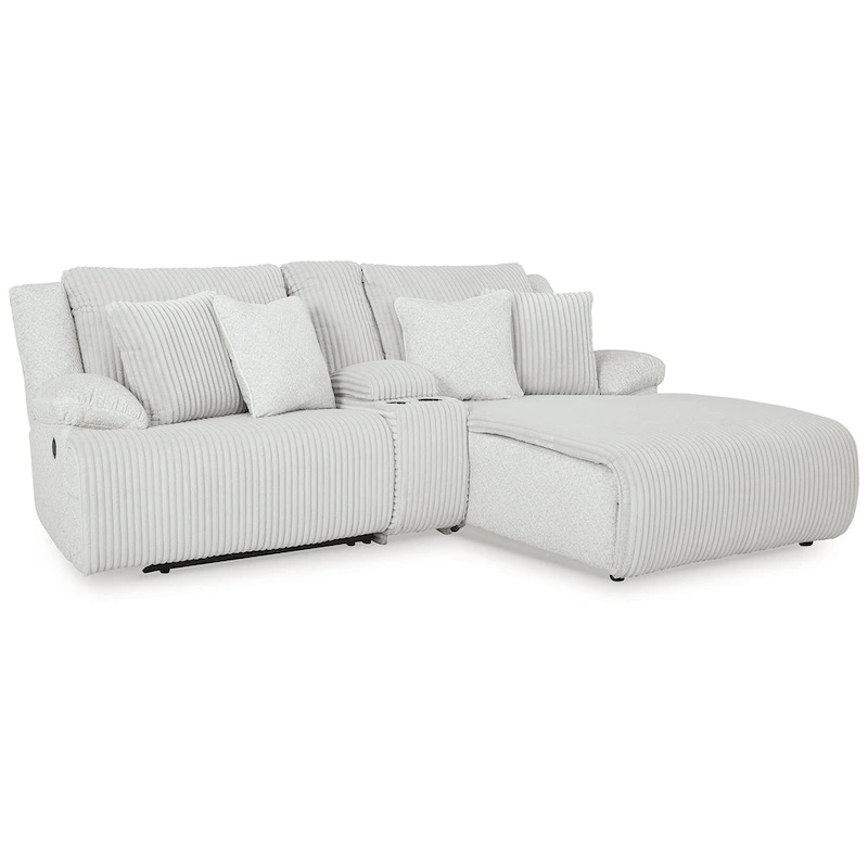 Signature Design by Ashley Top Tier 3-Piece Reclining Sectional with Chaise - 105W x 74D x 41H