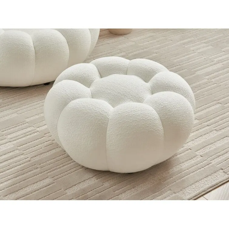 Tristica 3D Fabric Upholstered Accent Chair and Ottoman