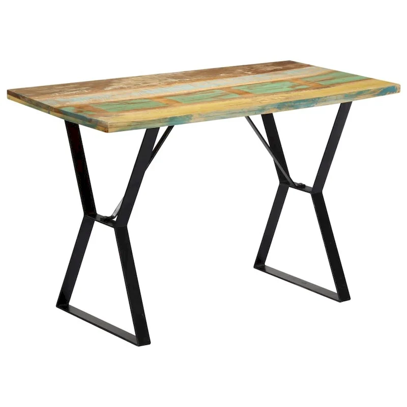 vidaXL Dining Table 47.2 x23.6 x29.9  Solid Reclaimed Wood - 47.2  x 23.6  x 29.9