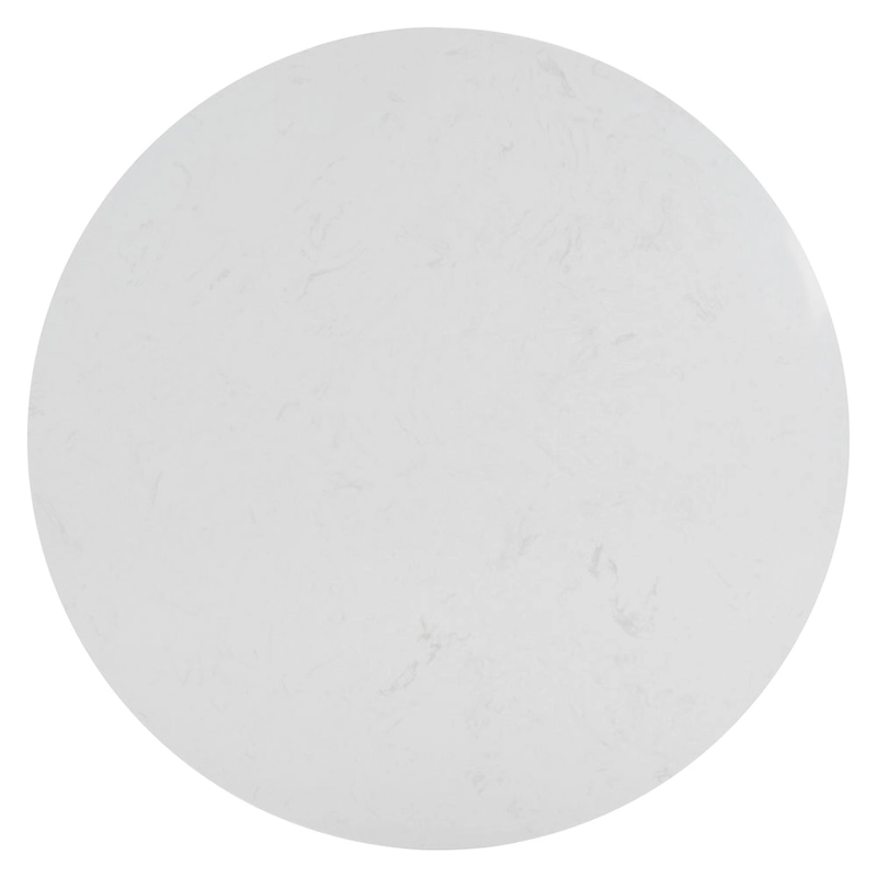 SAFAVIEH Couture Aive 2-Tier Marble Top Round Coffee Table - 35 In. W x 35 In. D x 17 In. H - 35W x 35D x 17H