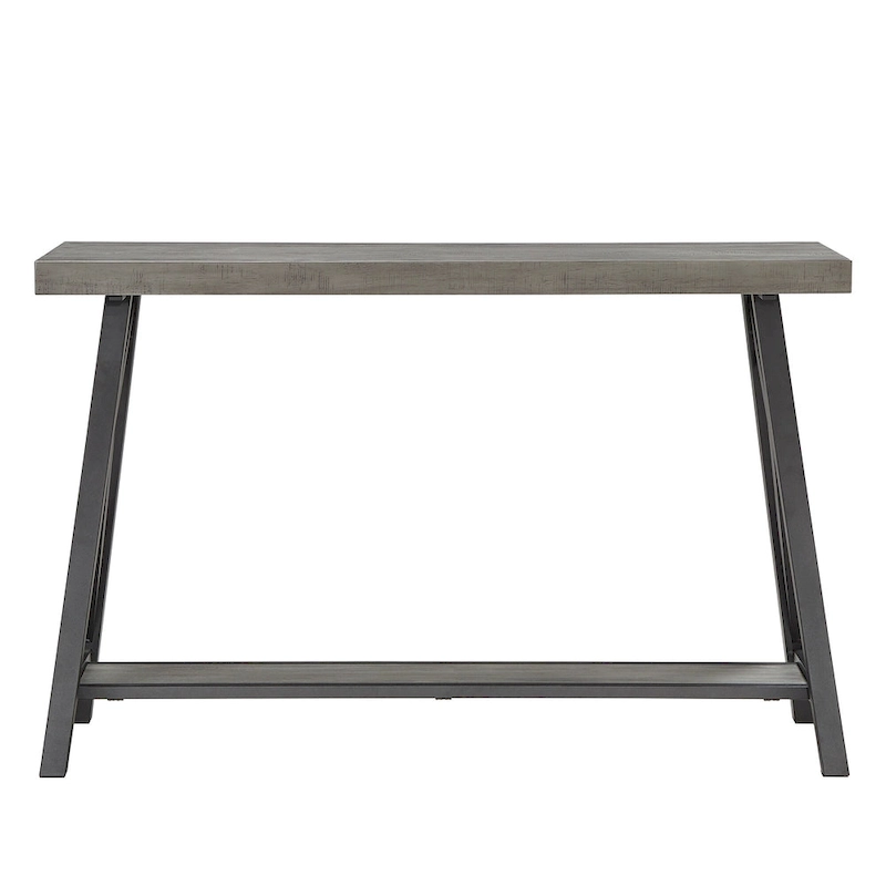 Bryson Rustic X-Base Sofa Entryway Table by iNSPIRE Q Classic
