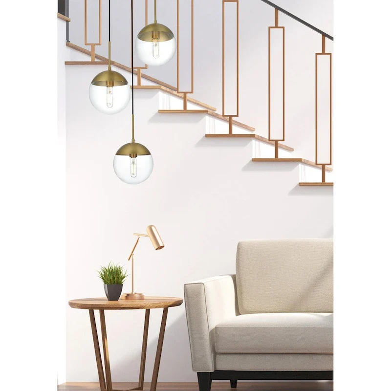 3-Light 18 inch Pendant with Clear Glass