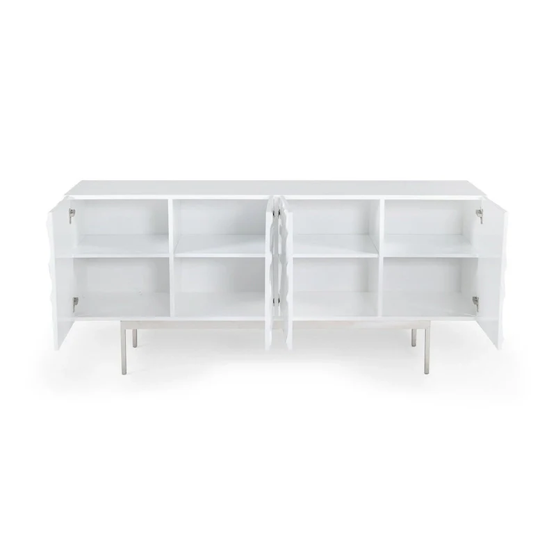 Modrest Gwen Modern White High Gloss Buffet