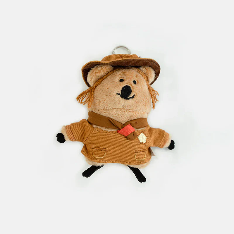 Dinotaeng Quokscout Flat Fur Keyring - Daisy
