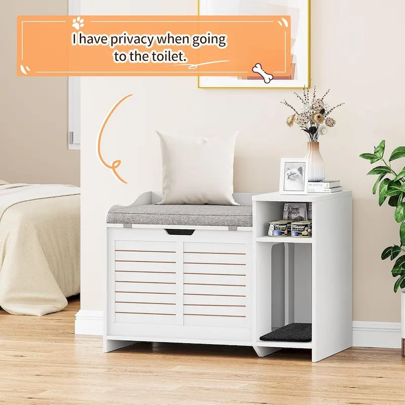 Cat Litter Box with Cushion