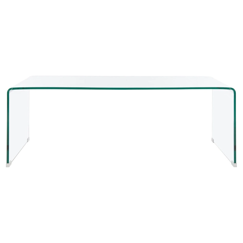 SAFAVIEH Heidi Clear Coffee Table - 47.2 x 25.6 x 16.5 - 47Wx26Dx17H