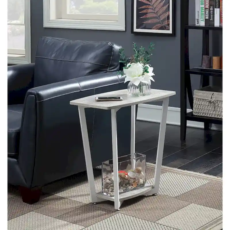 Convenience Concepts Graystone End Table with Shelf