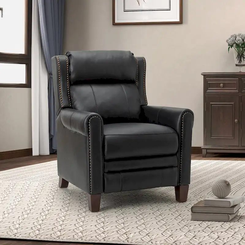 Felisa 32.48 Wide Genuine Leather Manual Recliner