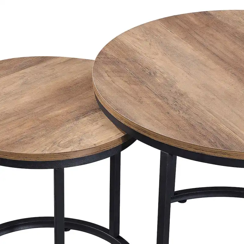 Ledel Modern 2-Piece Nesting Coffee Table Set